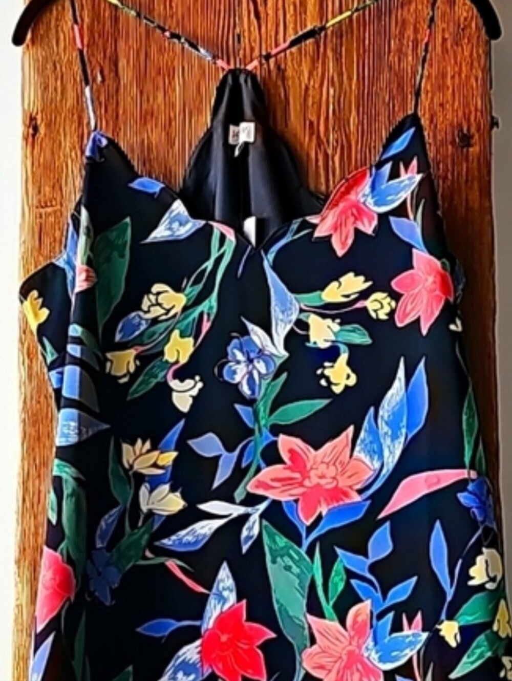 NWT J. Crew Tropical floral racer back tank cami v neck scallop edge sz 14 XL